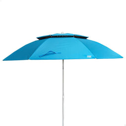 Aktive Opvouwbare Strandparasol Met Uv50-bescherming 200 Cm Blauw