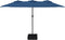 vidaXL - Parasol - dubbel - dak - 449x245 - cm - azuurblauw