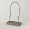 Ornament op voet - ornament op sokkel - bruin antiekgoud 52cm