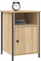 vidaXL - Nachtkastje - 40x42x60 - cm - bewerkt - hout - sonoma - eikenkleurig