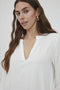 Ichi IHMAIN LS2 - Dames Blouse - V-hals - Maat 36