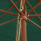 vidaXL - Parasol - met - houten - paal - 400x273 - cm - groen