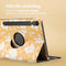 imoshion Tablet Hoes - Geschikt voor Samsung Galaxy Tab S9 11.0 inch FE - 360° Draaibare Design Bookcase 2.0 - Yellow Flowers