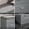 SoBuy FSR82-L-HG - Schoenbank - Gecapitonneerde zitting - Grijs