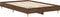 vidaXL - Bedframe - zonder - matras - 140x190 - cm - spaanplaat - bruin - eikenkleurig