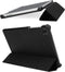 Selencia Tablet Hoes Geschikt voor Samsung Galaxy Tab A7 Lite - Selencia Nuria Vegan Lederen Trifold Bookcase - Zwart