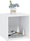 vidaXL - Tv-meubelen - 2 - st - 37x35x37 - cm - bewerkt - hout - wit