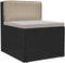 vidaXL - Ligbedkussen - voor - rugleuning - Taupe - 80x40x12 - cm - Oxford - Stof