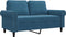 vidaXL - Tweezitsbank - 120 - cm - fluweel - blauw