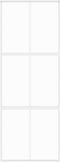 vidaXL - Schuifdeur - 76x205 - cm - gehard - glas - en - aluminium - wit