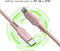 imoshion Kabel - Geschikt voor Lightning naar USB C - 1 meter - Oplader Kabel geschikt voor Apple iPhone 11/12/13/14 - Roze
