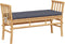 vidaXL - Ligbank - met - Kussen - 110 - cm - Bamboe