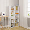 Woltu Boekenkast SK003ws5 5 Vakken - Wit - 30 x 132 x 24 cm