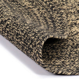vidaXL - Vloerkleed - handgemaakt - 180 - cm - jute - zwart - en - bruin