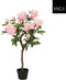 Mica Decorations Pioen in pot - Kunstplant - 40 x 50 x 96 cm - Roze