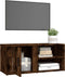vidaXL - Tv-meubel - 80x31,5x36 - cm - bewerkt - hout - gerookt - eikenkleurig