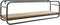 Wandrek - Rek - Metaal - Hout - 71 x 16 x 20,5 cm.