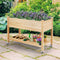 Coast Verhoogde Bloembak - 2 Niveaus - Vergrendelbare Wielen - 120 x 59 x 84 cm - Dennenhout