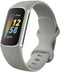 imoshion Siliconen bandje - Geschikt voor Fitbit Charge 6, Charge 5 - Grijs - L