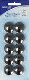 Westcott magneten - Ø 25x11,8mm - zwart - 10 stuks - AC-E10809