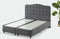 Dreamhouse Marrakech Opberg Boxspring Bed - 160x200 - VELVET ANTRACIET - Met veel Opbergruimte en Inclusief Hoofdbord.