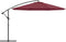 vidaXL - Zweefparasol - met - aluminium - paal - 350 - cm - bordeauxrood