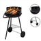 Barbecue - BBQ - Rond - Half open - Verrijdbaar - 41,5x70x41,5cm - Zwart grijs