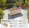 tectake® Blomster - Verhoogde Plantenbak - Robuust vurenhout - 70 x 30 x 25 cm