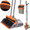 TTD® Stoffer en Blik XXL - Verstelbare Steel 54-263 cm - Schoonmaaktanden - Grijs