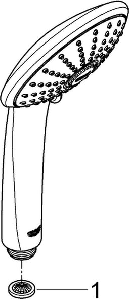 GROHE Vitalio Joy - Handdouche - Rain straal - Chroom