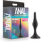 Blush Buttplug Anal Adventures Platinum Silicone Beginner Plug Small Black Zwart