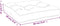 vidaXL - Palletkussen - gestreept - 60x60x12 - cm - stof - blauw - en - wit