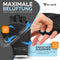 MIVELO Gevoerde Fietshandschoenen - Vingerloos - Ademend - Sterke Grip - Zwart - Maat