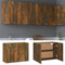 vidaXL - Hangkast - Lyon - 80x31x60 - cm - bewerkt - hout - gerookt - eikenkleurig