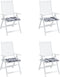 vidaXL - Tuinstoelkussens - 4 - st - 50x50x3 - cm - oxford - stof - ruitpatroon - grijs