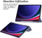 imoshion Tablet Hoes Geschikt voor Samsung Galaxy Tab S10 Plus / Tab S9 Plus / Tab S9 FE Plus - imoshion Trifold Hardcase Bookcase - Paars /Paars