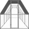 vidaXL - Kippenhok - 2x10x2 - m - gegalvaniseerd - staal