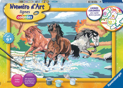 Tekeningen om te schilderen Ravensburger Horde of Horses