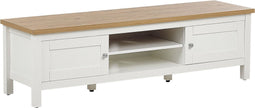 ATOCA - TV-meubel - Lichthout/Wit - MDF