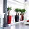 LECHUZA CUBICO PREMIUM 40 - Plantenbak - met uitneembare binnenbak - met bewateringssysteem - ALL-IN-ONE set met LECHUZA-PON - espresso metallic