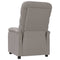 Fauteuil verstelbaar stof taupe