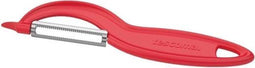 Tescoma 421012 - Meedraaiende dunschiller - Roestvrijstalen mes - Rood