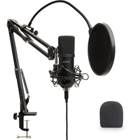 Auronic Microfoon - USB Condensator - 192kHz/24bit - Zwart