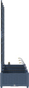 vidaXL - Tuinbakken - met - Water - Irrigatiesysteem - - - 3 - Stuks - - - Grijs