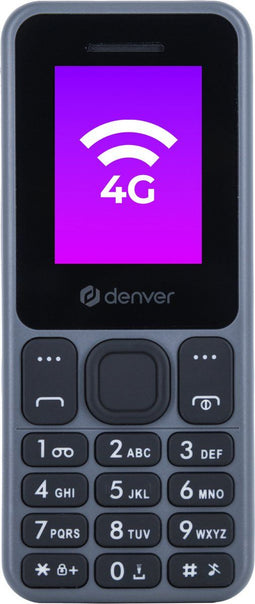 Denver Senioren Mobiele Telefoon 4G - GSM - Simlockvrij - Bluetooth - FAS1860L