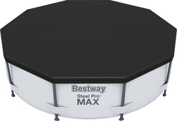Bestway - Flowclear 58036 - Zwembad Afdekzeil - Geschikt voor 305 cm - Zwart