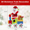 Coast Kerstversiering - LED Kersttrein - 133 LED-lampjes - 96 x 34 x 120 cm - Meerkleurig