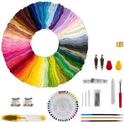 Saaf Borduurgaren Pakket - 100 Kleuren - 105 Accessoires - Borduren (1 set)