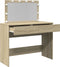 vidaXL - Kaptafel - met - LED-verlichting - 100x40x120 - cm - sonoma - eikenkleurig
