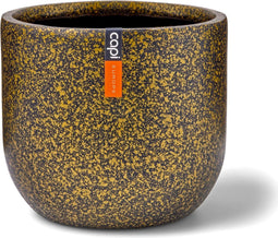 Capi Europe - Bloempot bol Terrazzo Gold - 14x13 - Goud - Opening Ø11.9 - Bloempot voor binnen - 5 jaar garantie - BTZG132